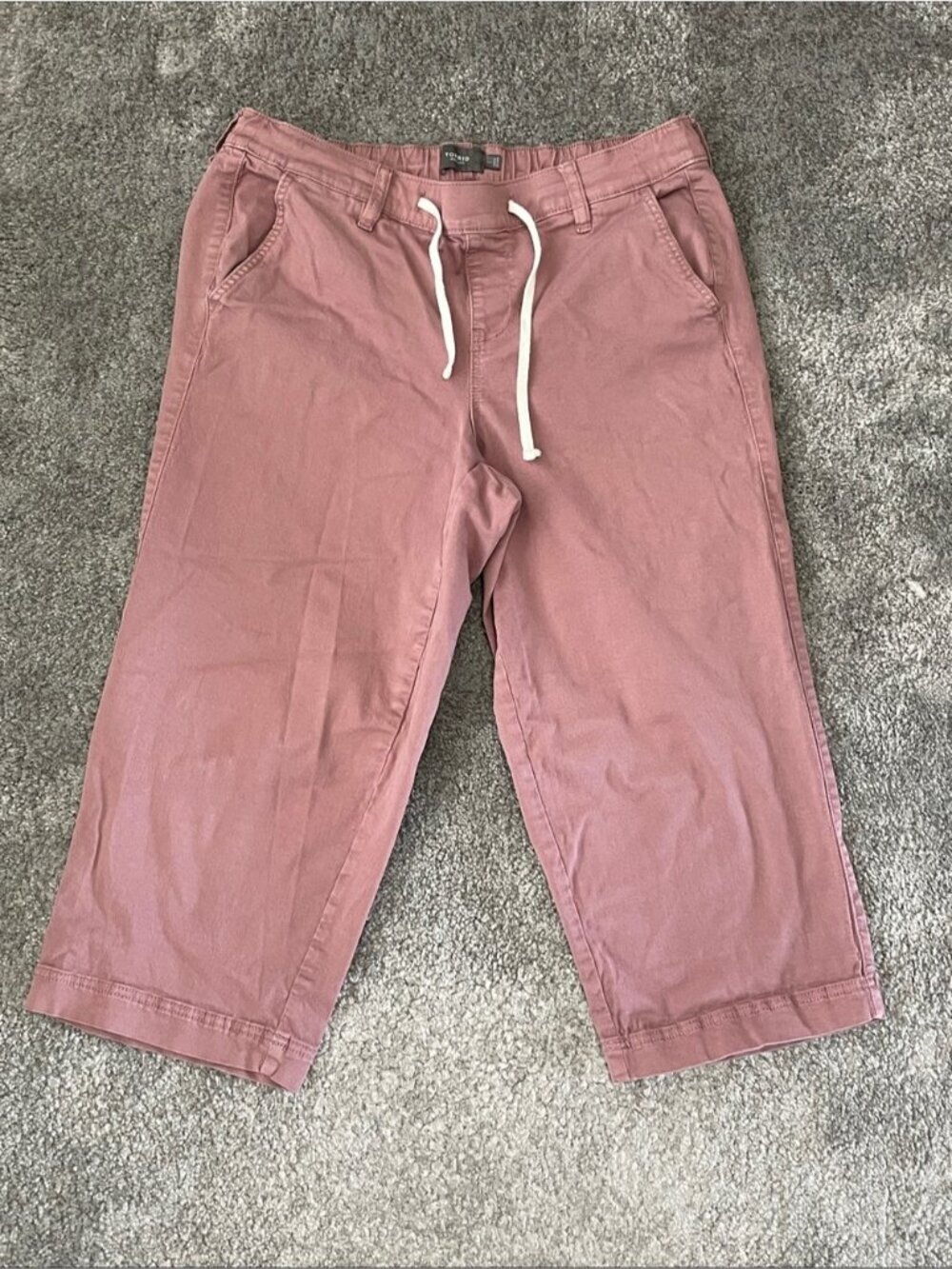 EC Torrid Pull-On Weekend Wide-Leg Ankle Pant - Twilight Mauve - Size 1 (14-16)